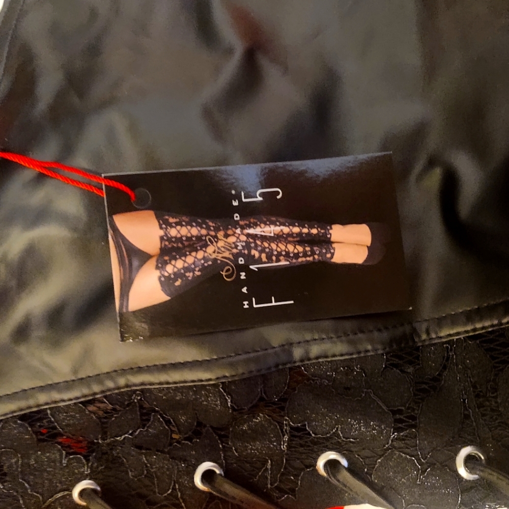 Lace Corset Thigh Highs pair of them